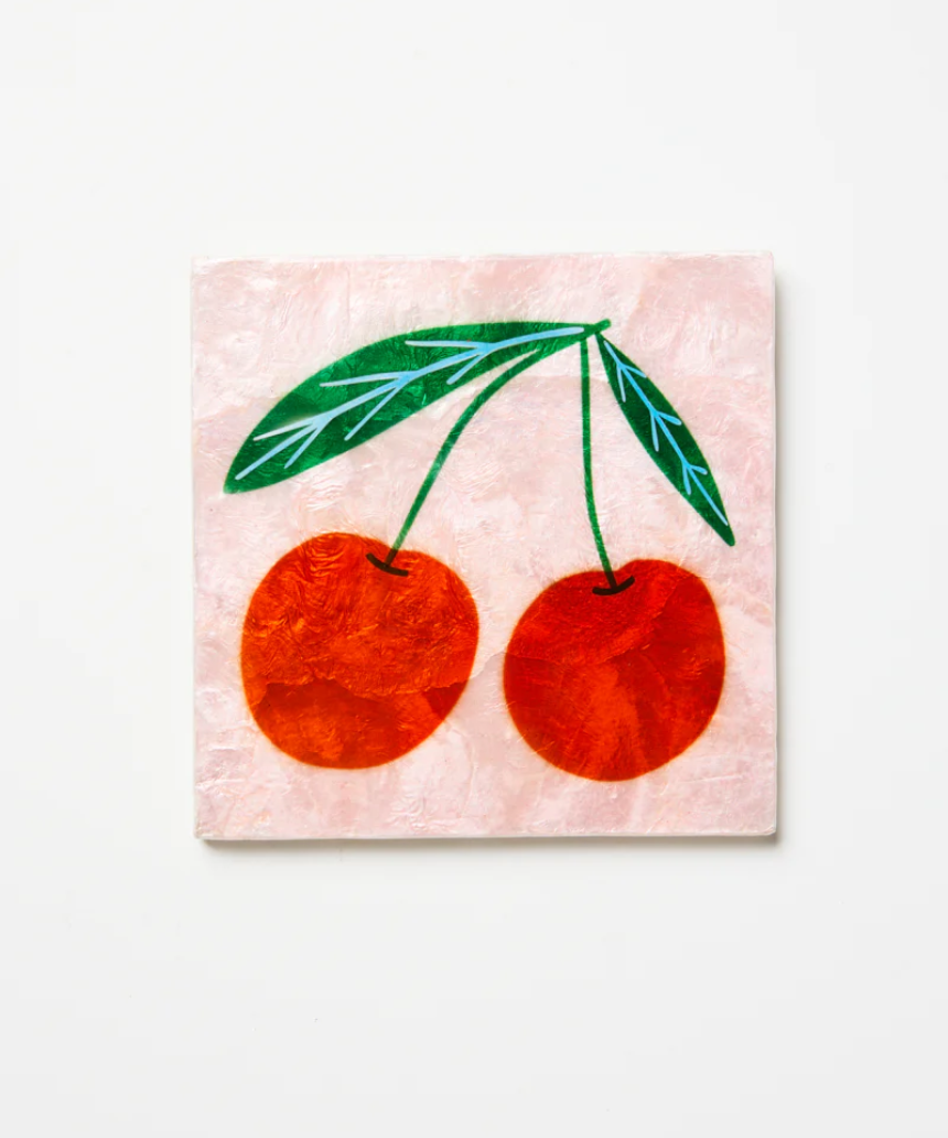 Superette Cherries Tile, Wall Decor, Jones & Co - Say It Sister