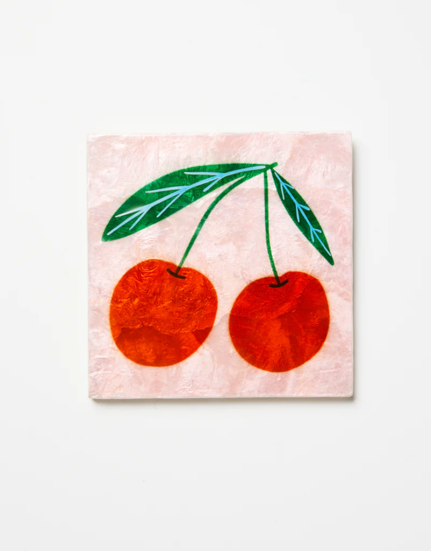 Superette Cherries Tile, Wall Decor, Jones & Co - Say It Sister