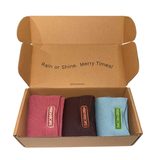 Set of three Merry People socks in colorful, playful designs from the Merry People Socks Box Set.
