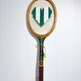 What A Racquet! - Green/White Heart, , What A Racquet! - Say It Sister