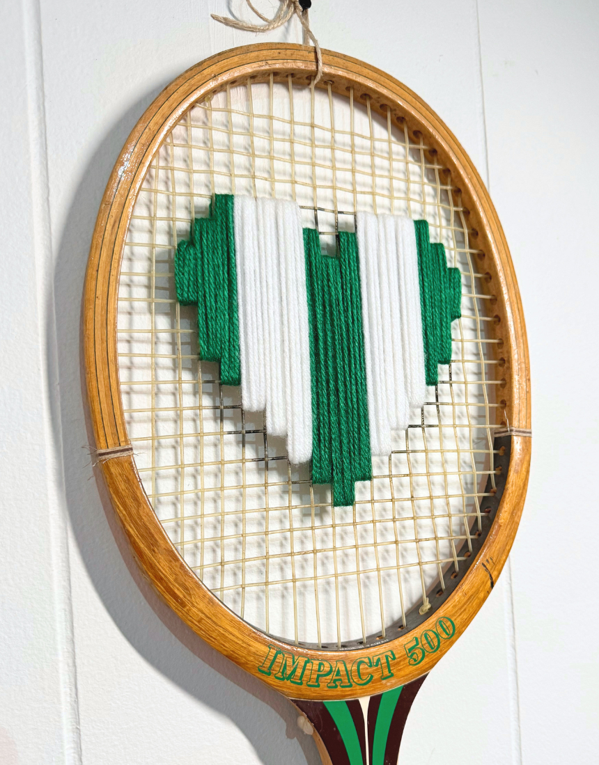 What A Racquet! - Green/White Heart, , What A Racquet! - Say It Sister