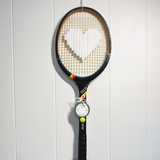 What A Racquet! - White Heart (Black Frame), , What A Racquet! - Say It Sister