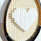 What A Racquet! - White Heart (Black Frame), , What A Racquet! - Say It Sister
