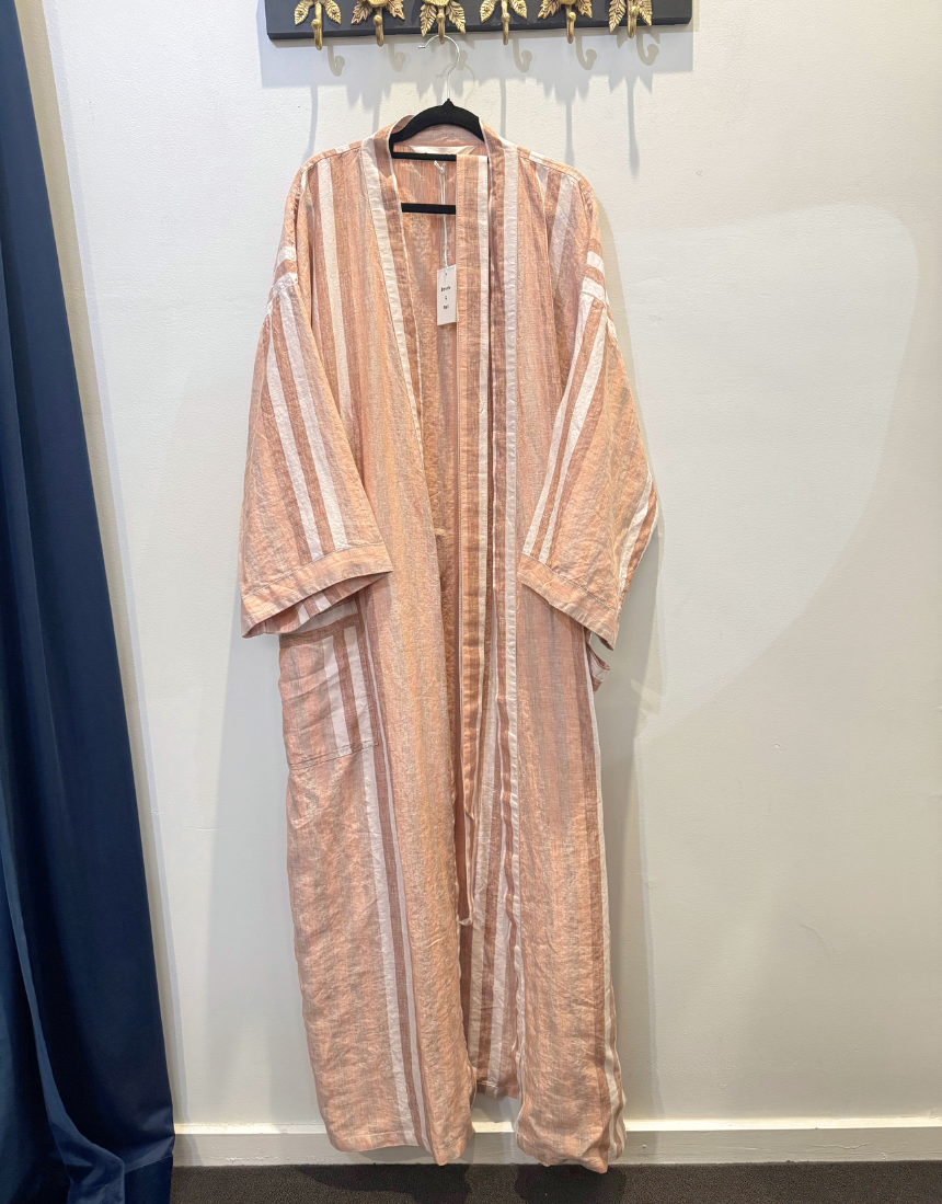 Bonnie and Neil - Hazelnut Stripe Robe, , Bonnie and Neil - Say It Sister