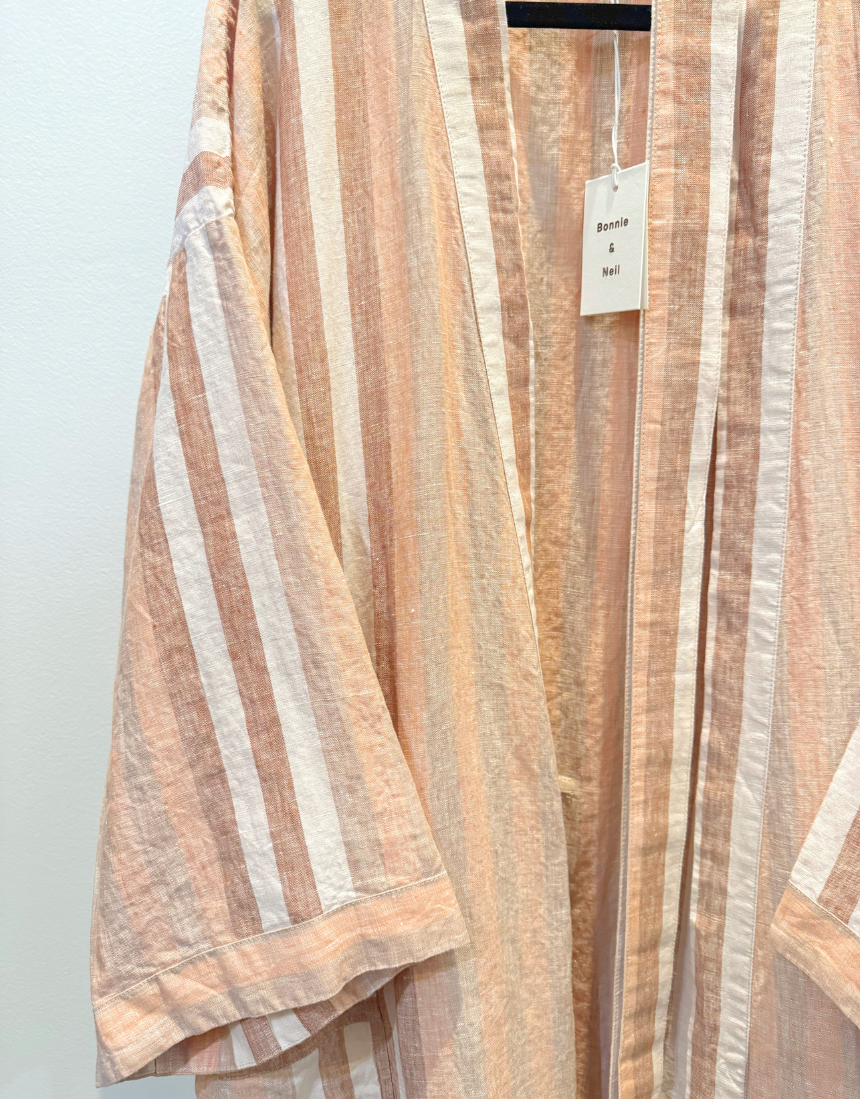 Bonnie and Neil - Hazelnut Stripe Robe, , Bonnie and Neil - Say It Sister