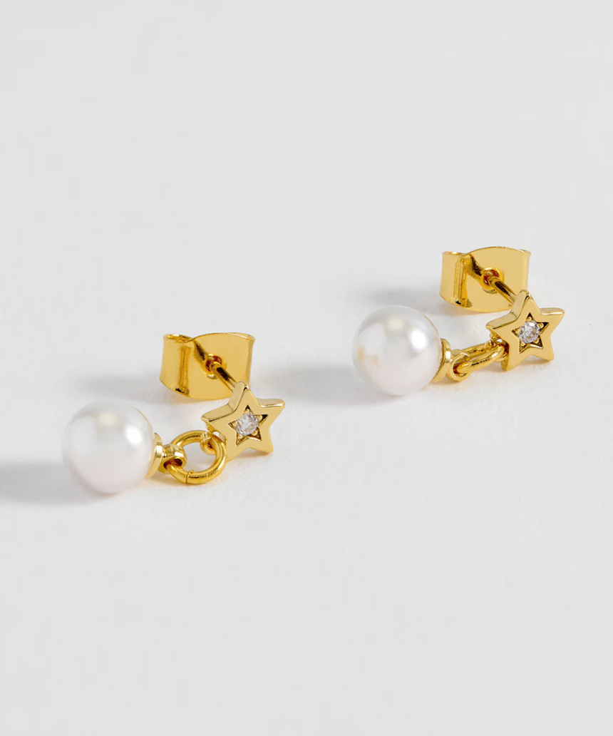 Estella Bartlett - Star & Pearl Stud Earrings, Earrings, Estella Bartlett - Say It Sister