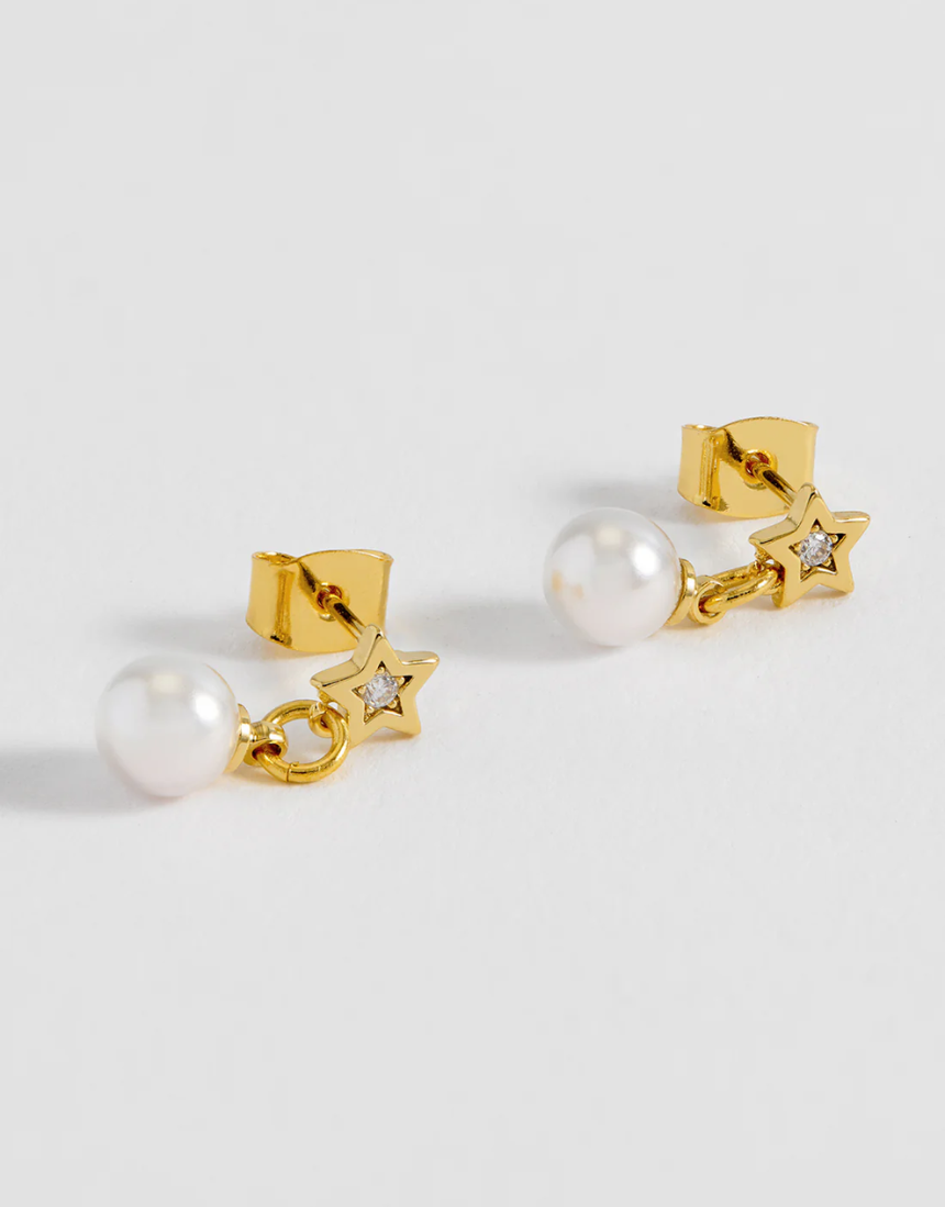 Estella Bartlett - Star & Pearl Stud Earrings, Earrings, Estella Bartlett - Say It Sister