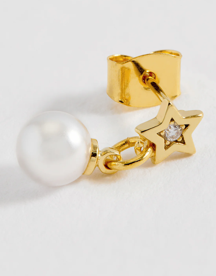 Estella Bartlett - Star & Pearl Stud Earrings, Earrings, Estella Bartlett - Say It Sister