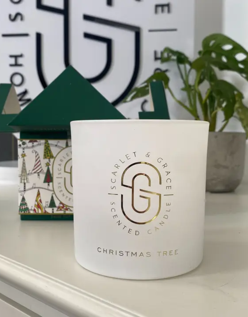 Scarlet & Grace - Limited Edition Christmas Tree Candle Large, Candle, Scarlet and Grace - Say It Sister