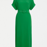 Elk Olyck Midi Dress displayed on a model, featuring a relaxed fit, soft fabric, and stylish design in natural tones.
