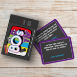 William Valentine Awesome 80s TV Trivia game box featuring colorful retro TV design and nostalgic 80s television imagery.