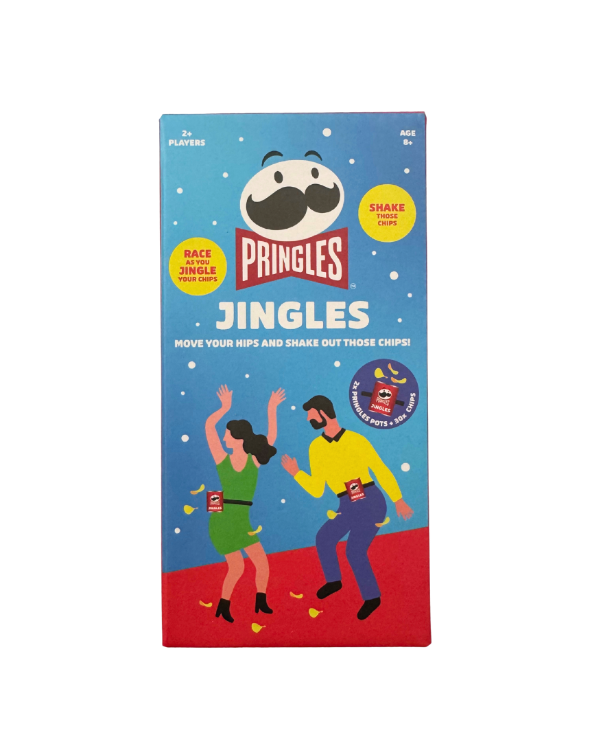 William Valentine Pringle Jingles game featuring colorful jingling game pieces on a vibrant playing surface.