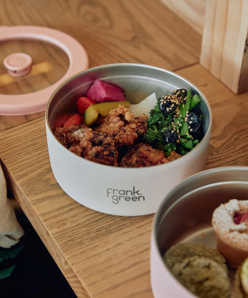 Frank Green - Stainless Steel Bowl with Glass Lid 700ml, Homewares, Frank Green - Say It Sister