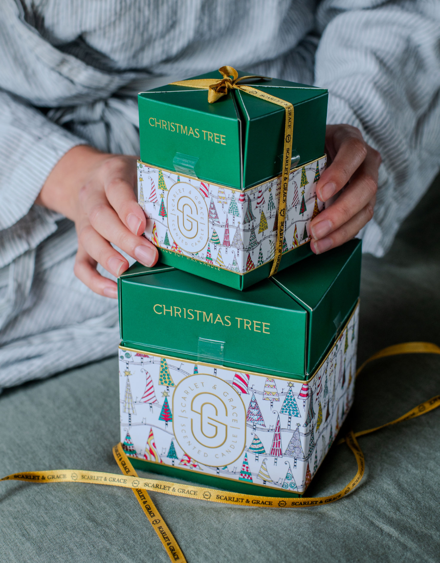 Scarlet & Grace - Limited Edition Christmas Tree Candle Large, Candle, Scarlet and Grace - Say It Sister