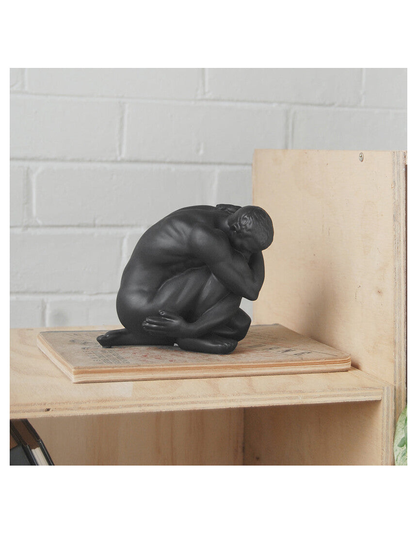 White Moose Aydian Body Sculpture in Black