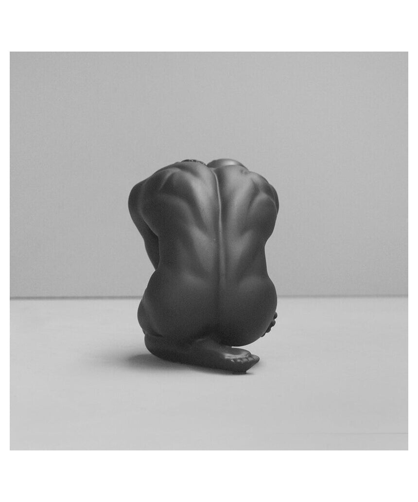 White Moose Aydian Body Sculpture in Black, back view