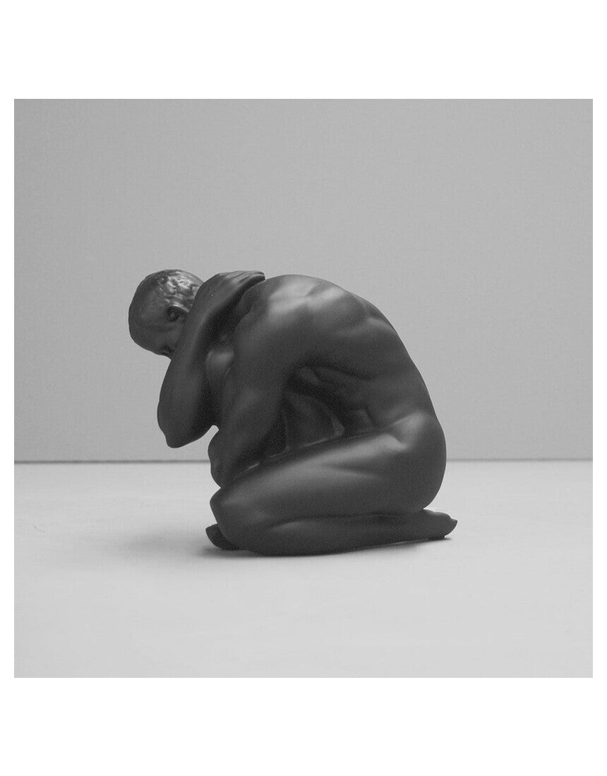 White Moose Aydian Body Sculpture in Black, side view