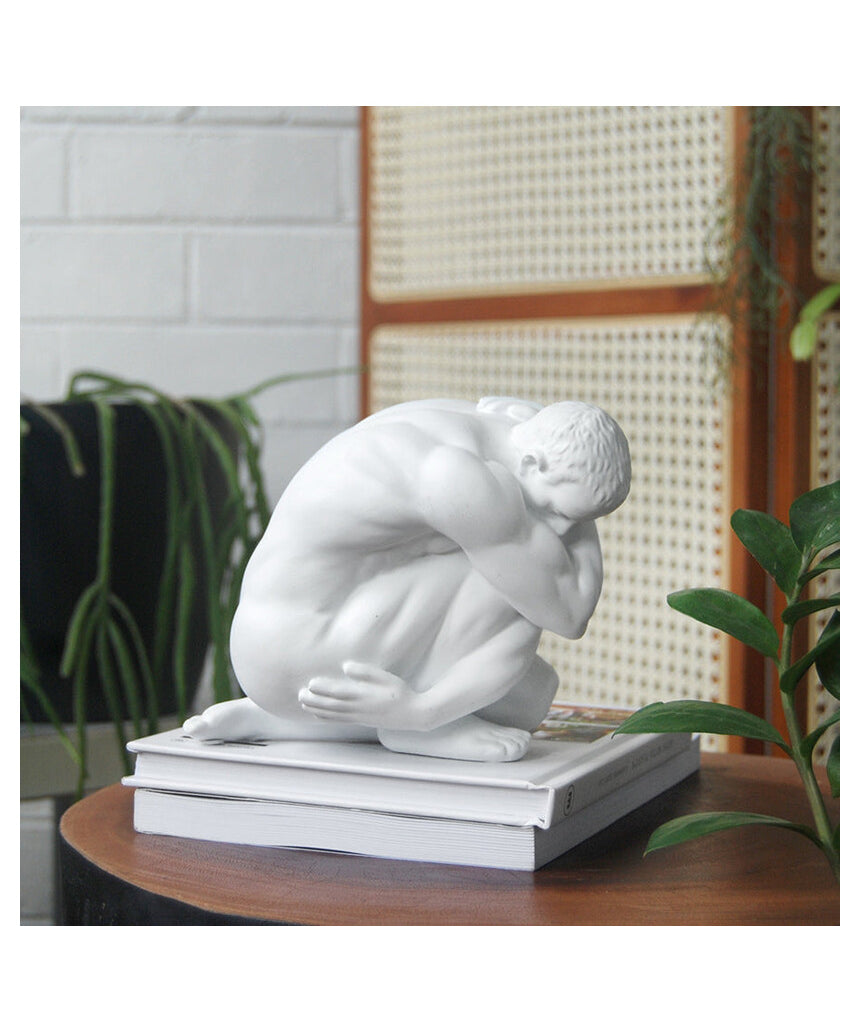 White Moose Aydian Body Sculpture in White