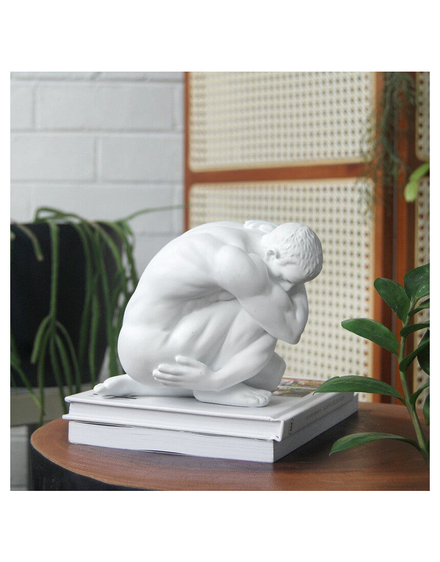White Moose Aydian Body Sculpture in White