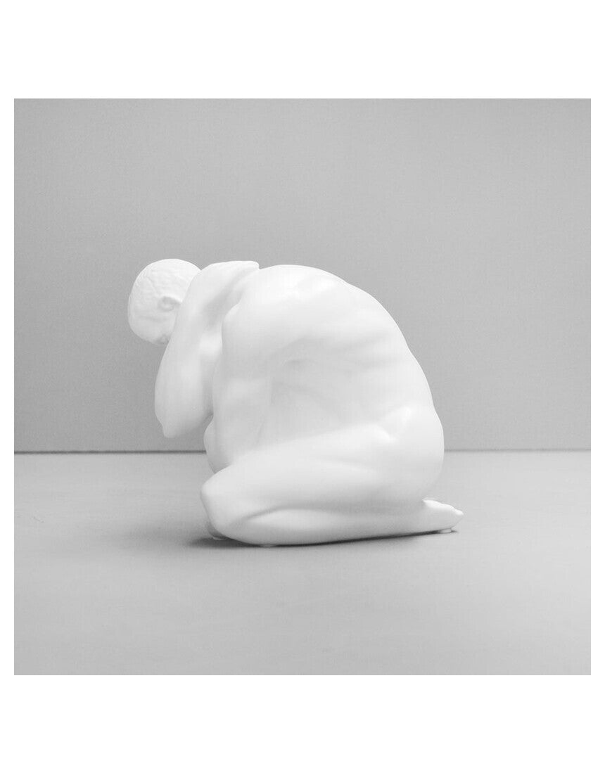 White Moose Aydian Body Sculpture in White, reverse side