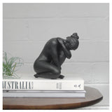 White Moose Georgie Body Sculpture in Black