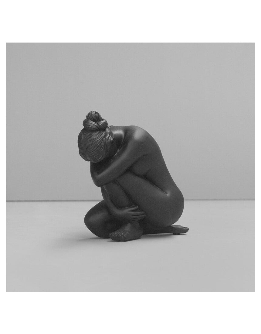 White Moose Georgie Body Sculpture in Black, product view
