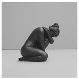 White Moose Georgie Body Sculpture in Black, side view