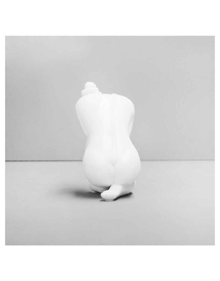 White Moose Georgie Body Sculpture in White, reverse view