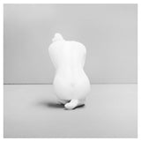 White Moose Georgie Body Sculpture in White, reverse view