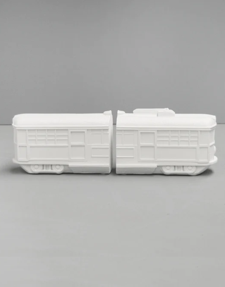 Tram Bookends - White, Bookends, White Moose - Say It Sister