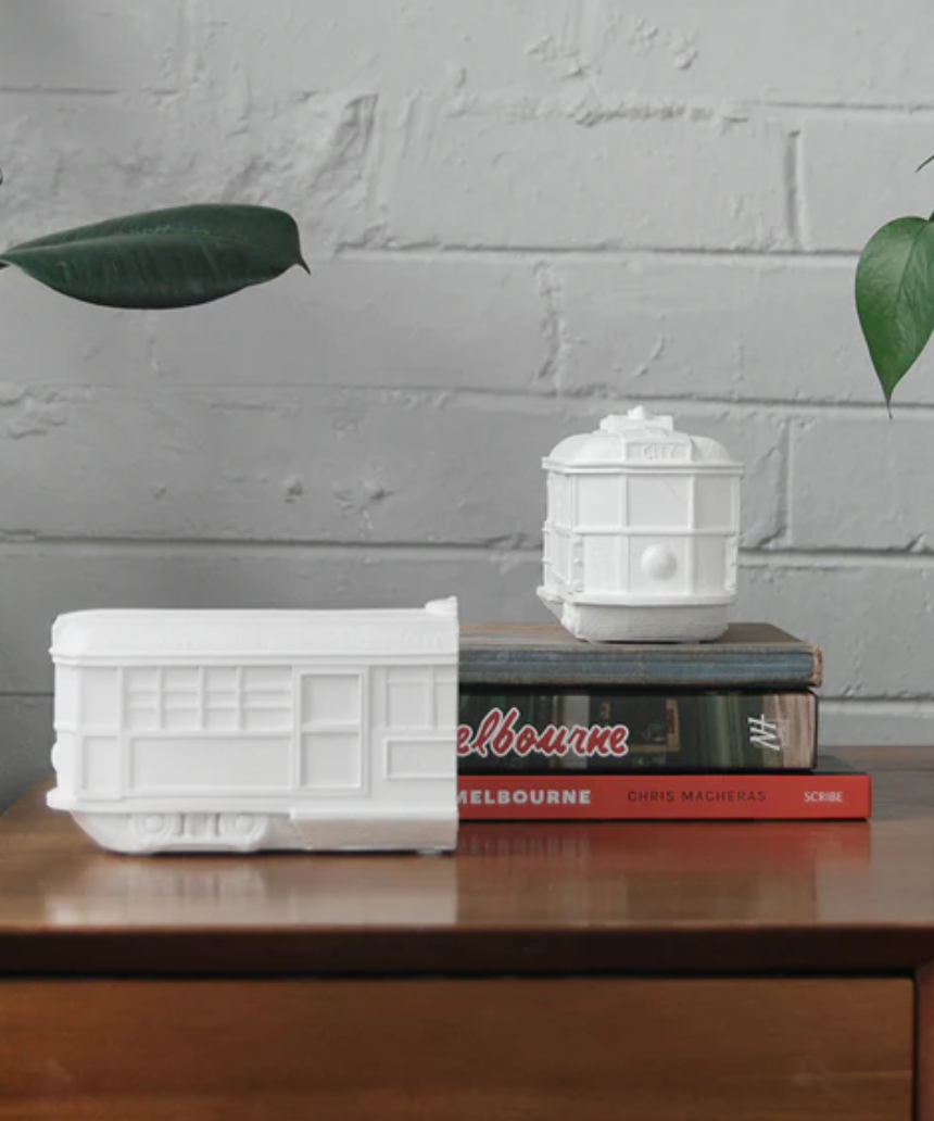 Tram Bookends - White, Bookends, White Moose - Say It Sister