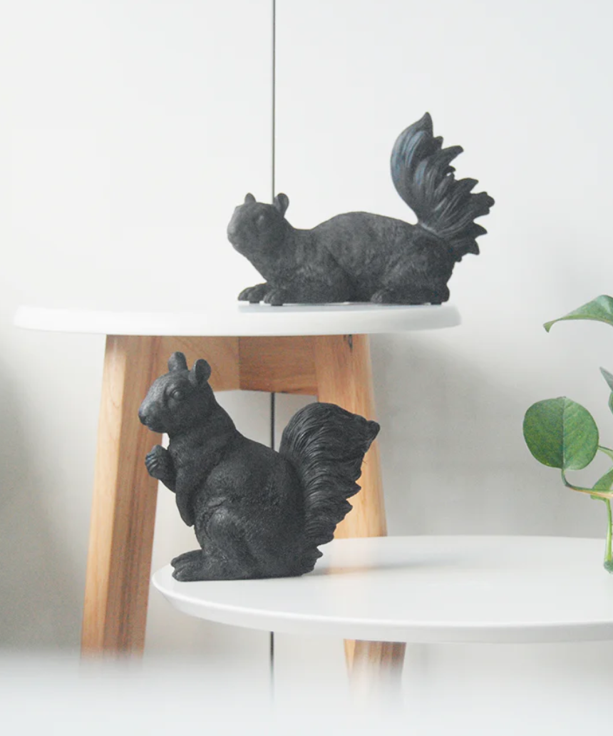 Squirrel Twin Set - Black, Homewares, White Moose - Say It Sister