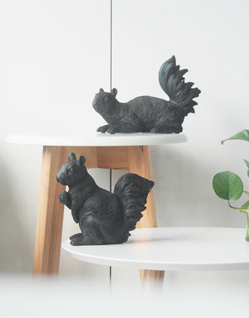 Squirrel Twin Set - Black, Homewares, White Moose - Say It Sister