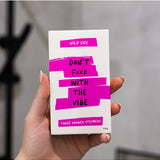 Wild Emery Don't F**k With The Vibe shower steamer three-pack packaging