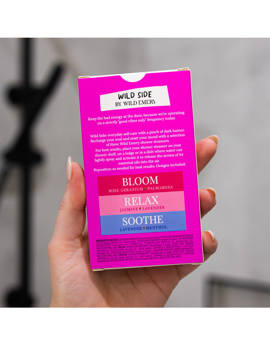 Wild Emery Don't F**k With The Vibe shower steamer three-pack product set