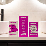 Wild Emery I Don't Like To Be Told What To Do Unless I'm Naked mini bath bomb and salty soak set packaging