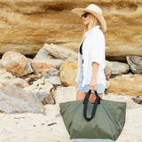 Nylon Big Base - Khaki/Powder Blue, bag, Base - Say It Sister