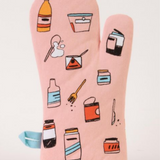 Blue Q 5pm Love 7pm F*ck This cotton oven mitt