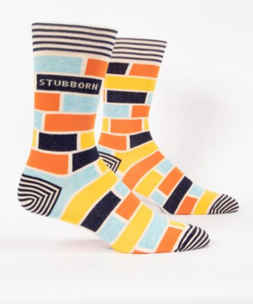 Blue Q - Stubborn M-Crew Socks, socks, Blue Q - Say It Sister