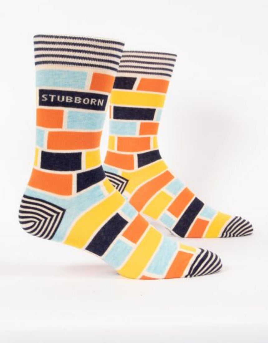 Blue Q - Stubborn M-Crew Socks, socks, Blue Q - Say It Sister