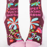 Blue Q - Super Fucking Awesome W-Ankle Socks, socks, Blue Q - Say It Sister