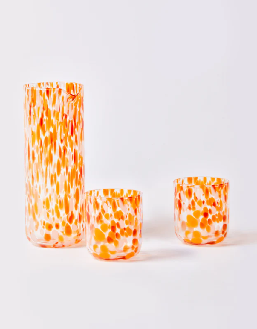 Bonnie and Neil - Carafe Dots Orange, Serving Pitchers & Carafes, Bonnie and Neil - Say It Sister