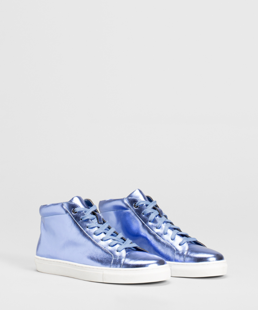 Elk Kali metallic lilac high top sneakers