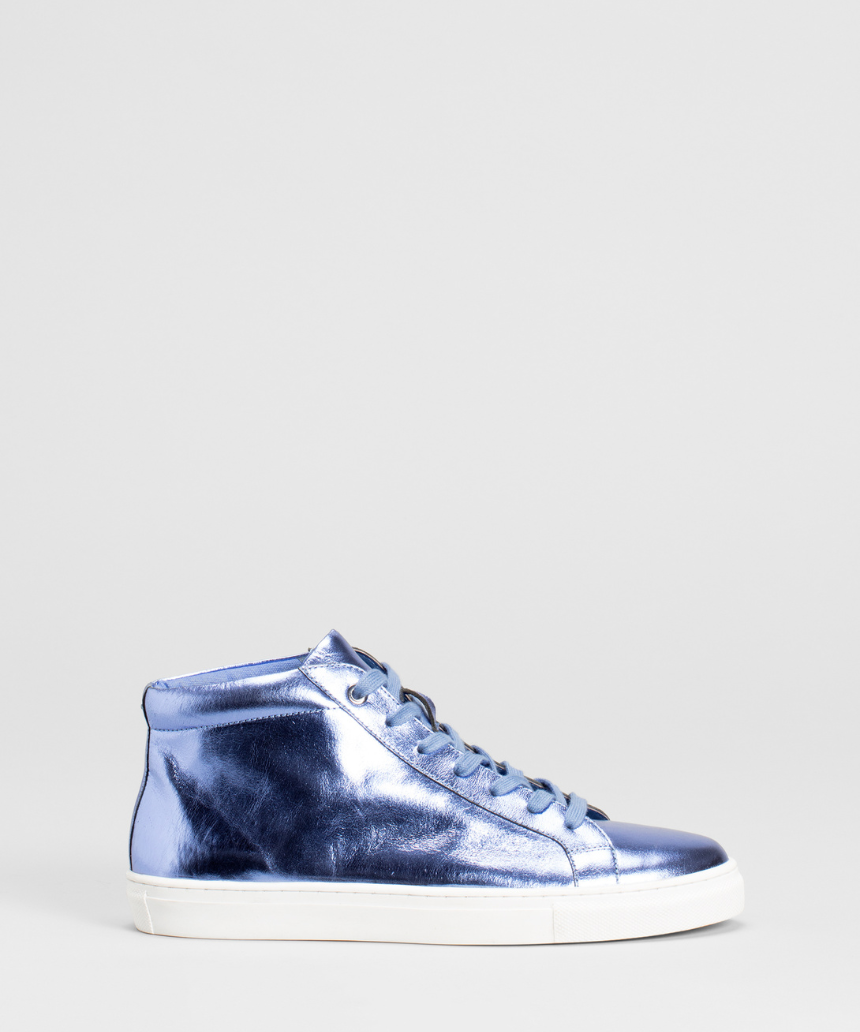 Elk Kali metallic lilac high top sneakers