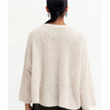 Ecru Elk Agna Sweater jumper with a cozy knit texture, displayed on a neutral background, showcasing its classic style.