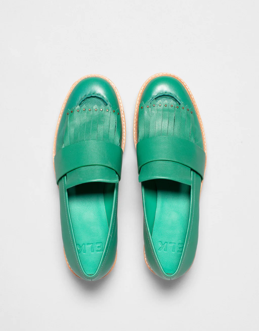 Elk Vinna Loafer Green Shoes
