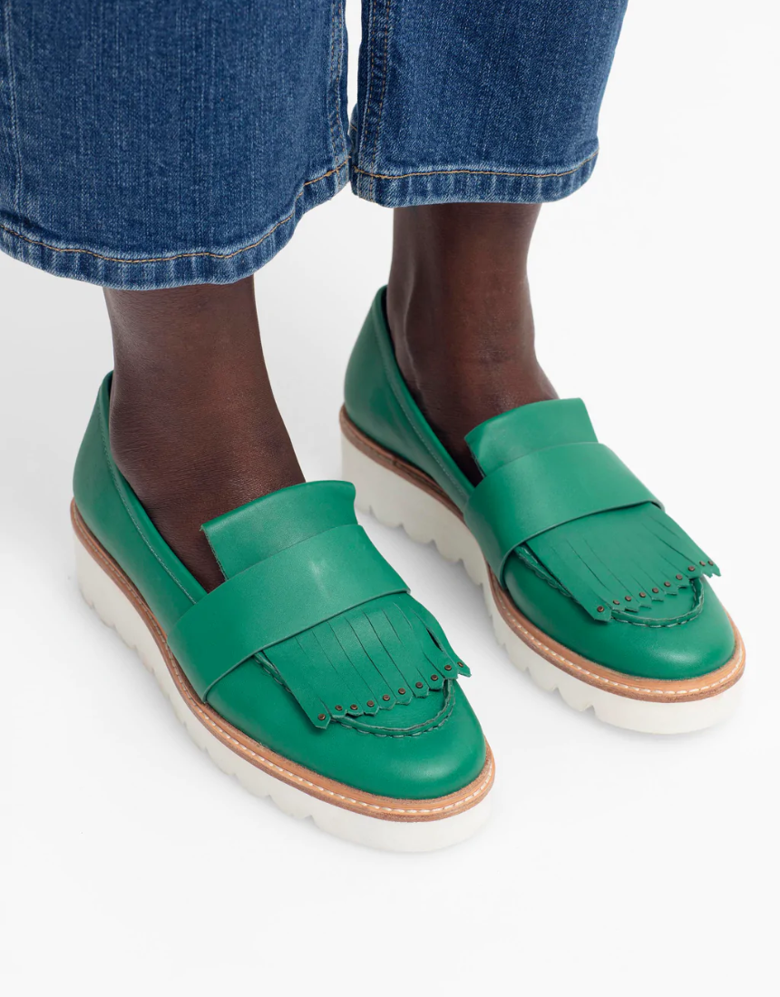Elk Vinna Loafer Green Shoes