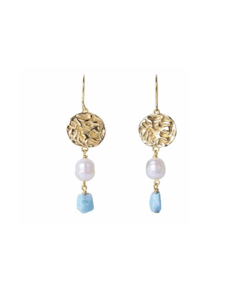 Fairley - Aker Lion Ocean Drops, Earrings, Fairley - Say It Sister