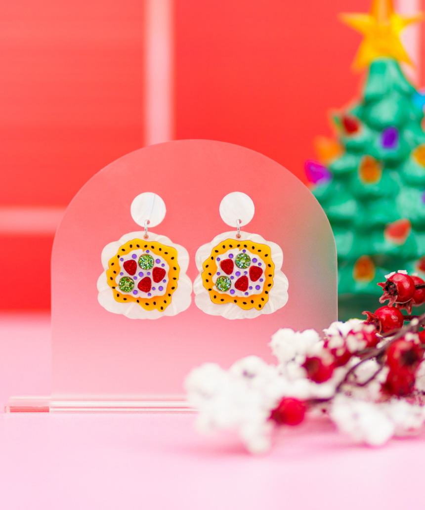 Pavlova Dangles, Earrings, Fat Mango Creative - Say It Sister