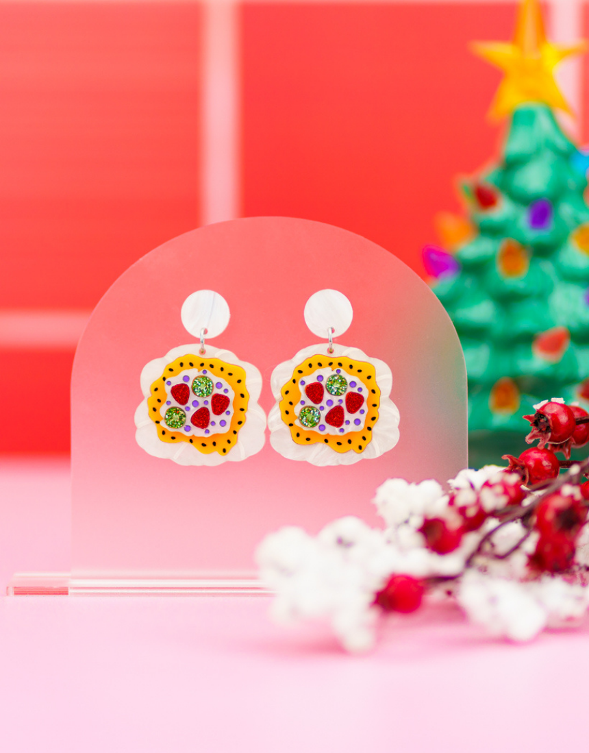 Pavlova Dangles, Earrings, Fat Mango Creative - Say It Sister